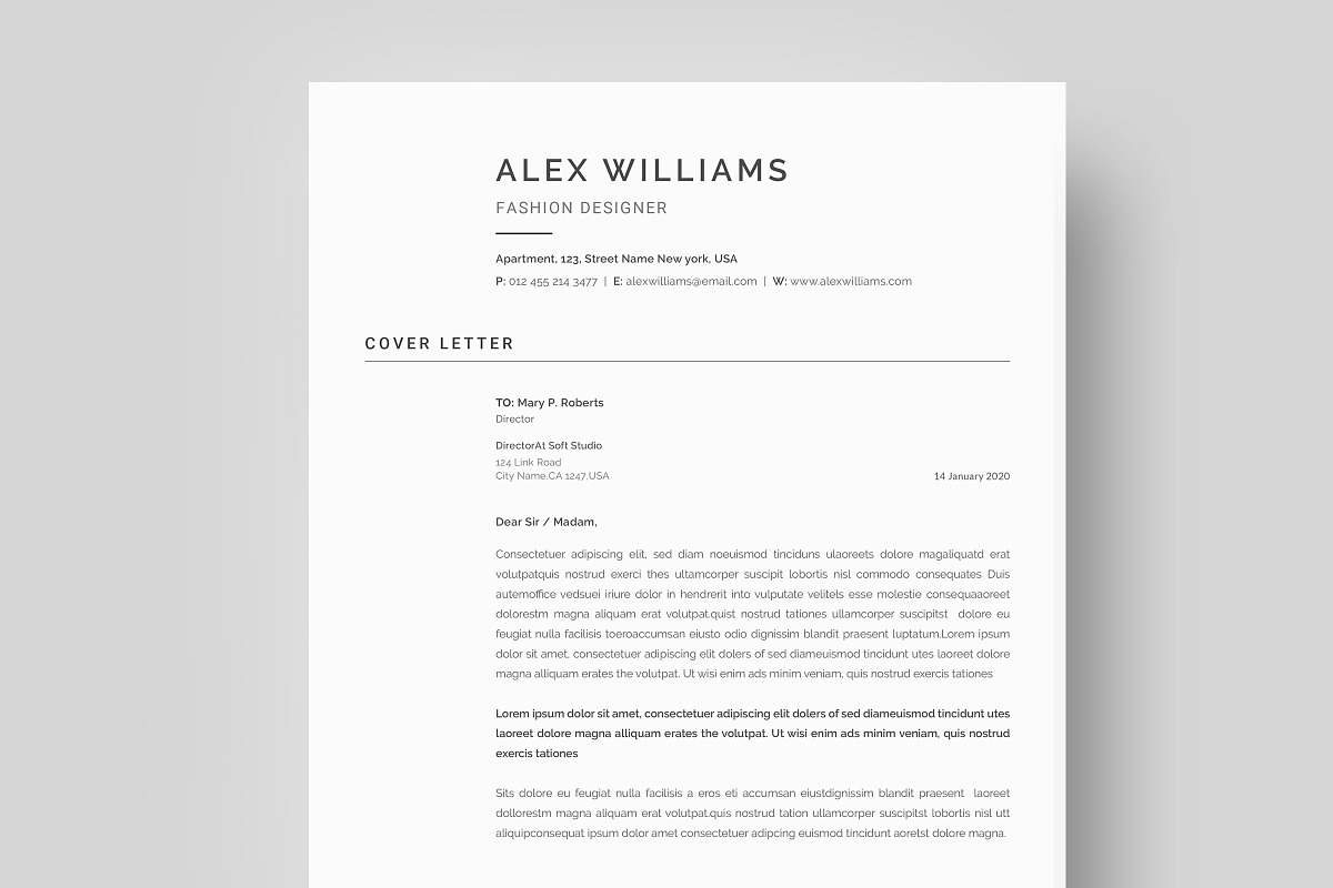 Resume Template / CV, a Resume Template by CreativeZoom (Photo 4 of 7)