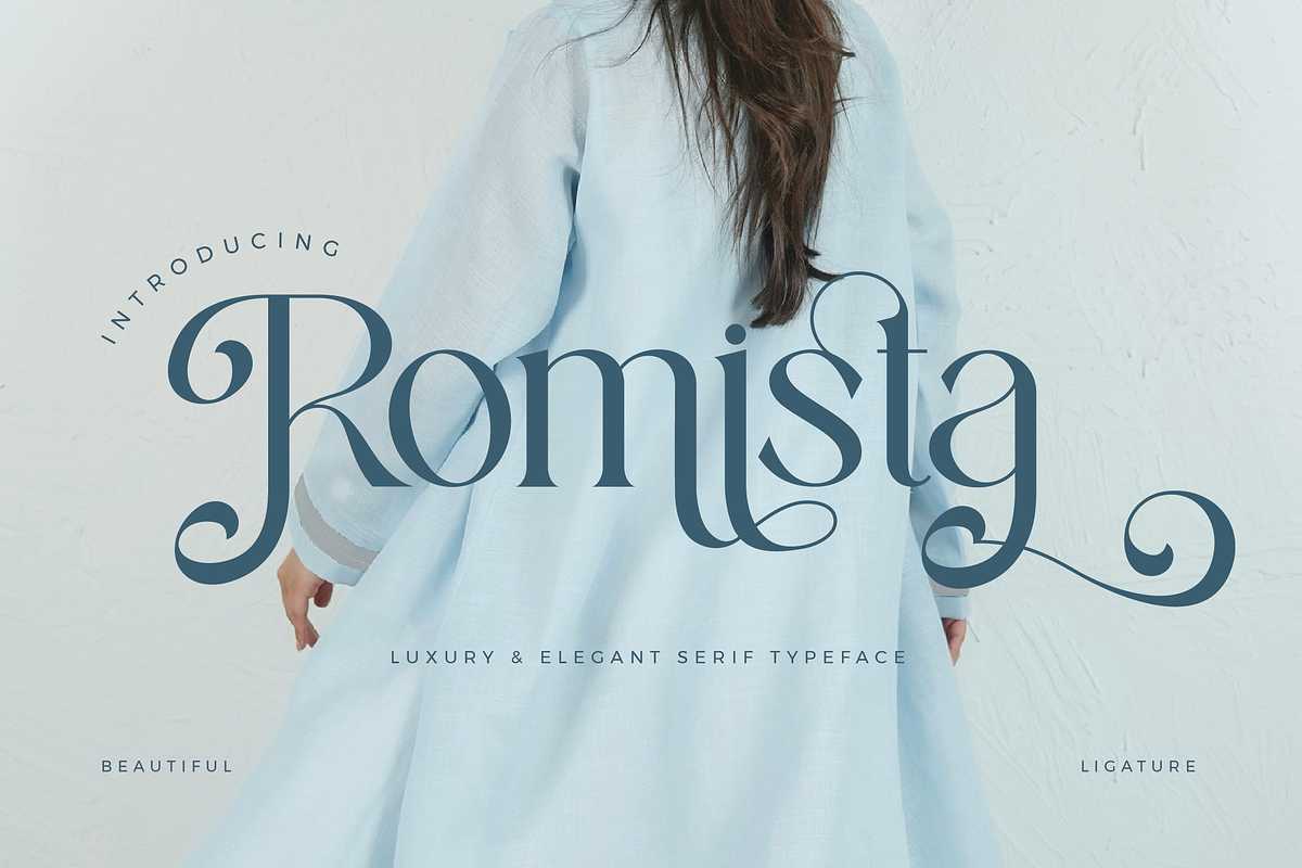 Romista - Elegant Serif Font, a Serif Font by Aqeel_Art (Photo 1 of 12)
