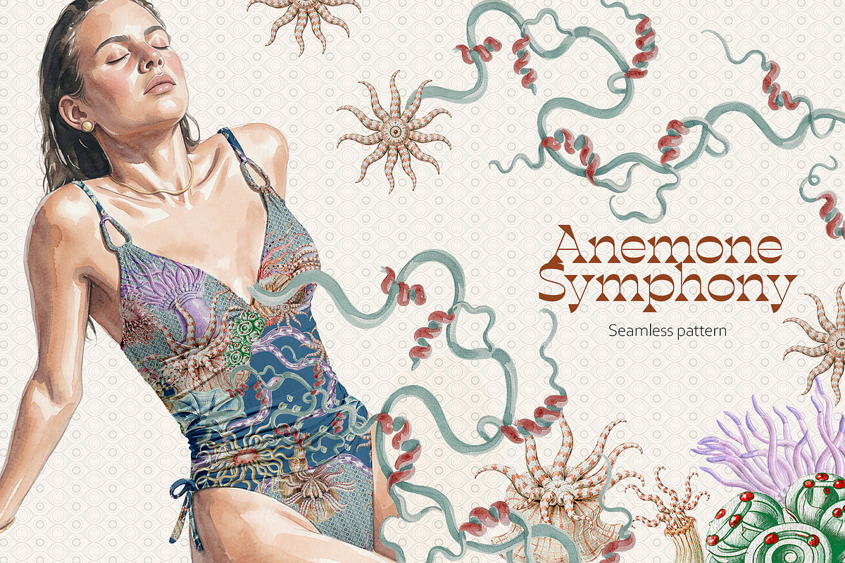 248 - Anemone Symphony, a Pattern Graphic by rumacorakstudio (Photo 4 of 4)