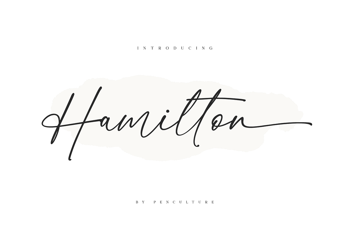 Hamilton // Classy Calligraphy Font, a Script Font by Pen Culture (Photo 1 of 12)