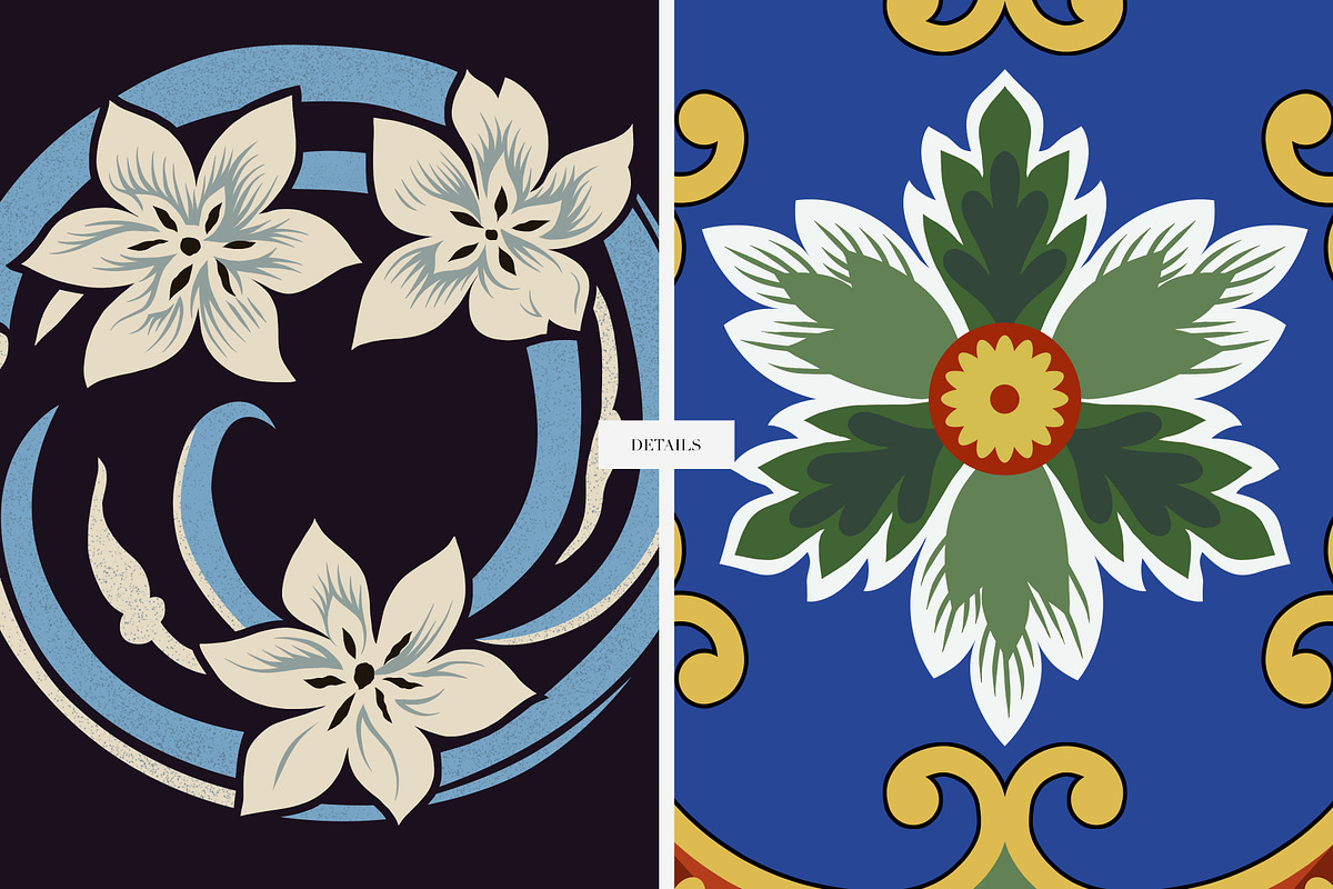 East Asian Patterns Collection, a Pattern Graphic by LEAFure (Photo 6 of 11)