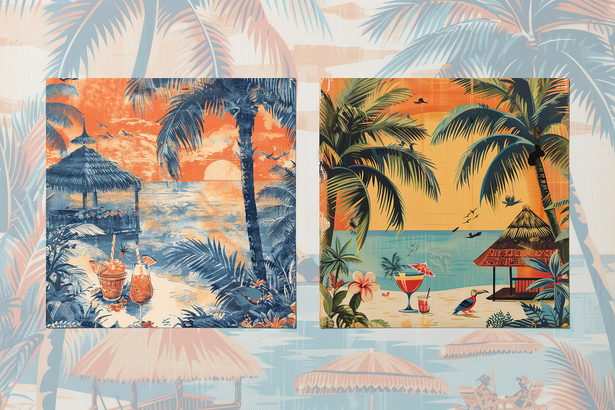 Retro Tiki Paradise, a Background Graphic by Curve Design (Photo 5 of 7)