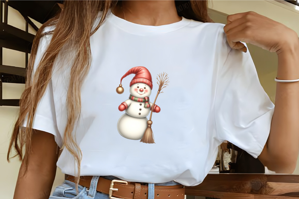 Vintage Christmas  Snowman, an Illustration by CrexoraLab (Photo 4 of 5)