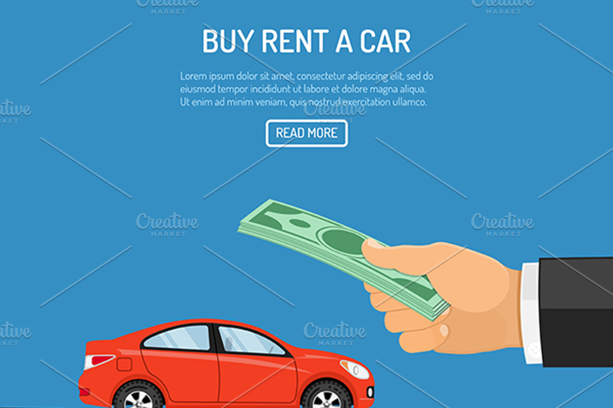 Buy and Rent Real Estate and Car, a Finance Illustration by TAlex (Photo 4 of 7)