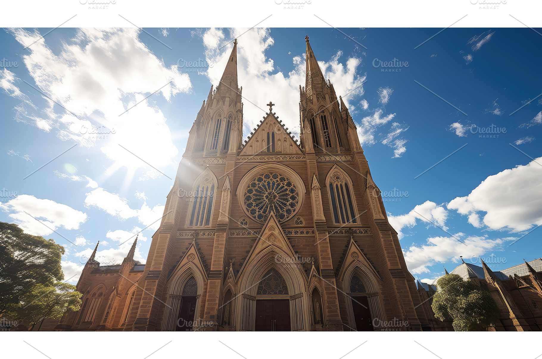 church catholic cathedral ai, an Architecture Photo by pikepicture