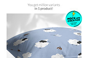 Throw Pillows 9x Mock-ups Set, a Print Template by Mocca Mockups Store (Thumbnail 6 of 7)
