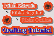 Ribka 3D, a Serif Font by Craft Supply Co. (Thumbnail 6 of 8)