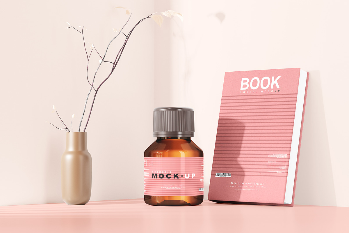 250+ Cosmetic Branding Mockup Bundle, a Cups & Container Mockup by pmvch (Photo 230 of 273)