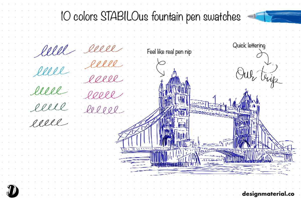 STABILOus Procreate Brushes, a Brush Add-On by Design Material Co. (Photo 7 of 7)