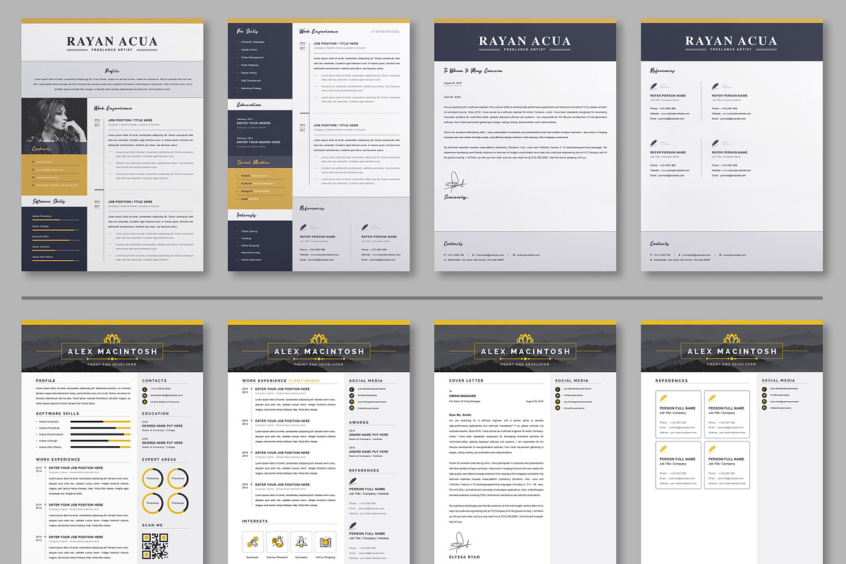 JOB WINNING RESUME - 50 TEMPLATES, a Resume Template by ResumeInventor (Photo 4 of 184)