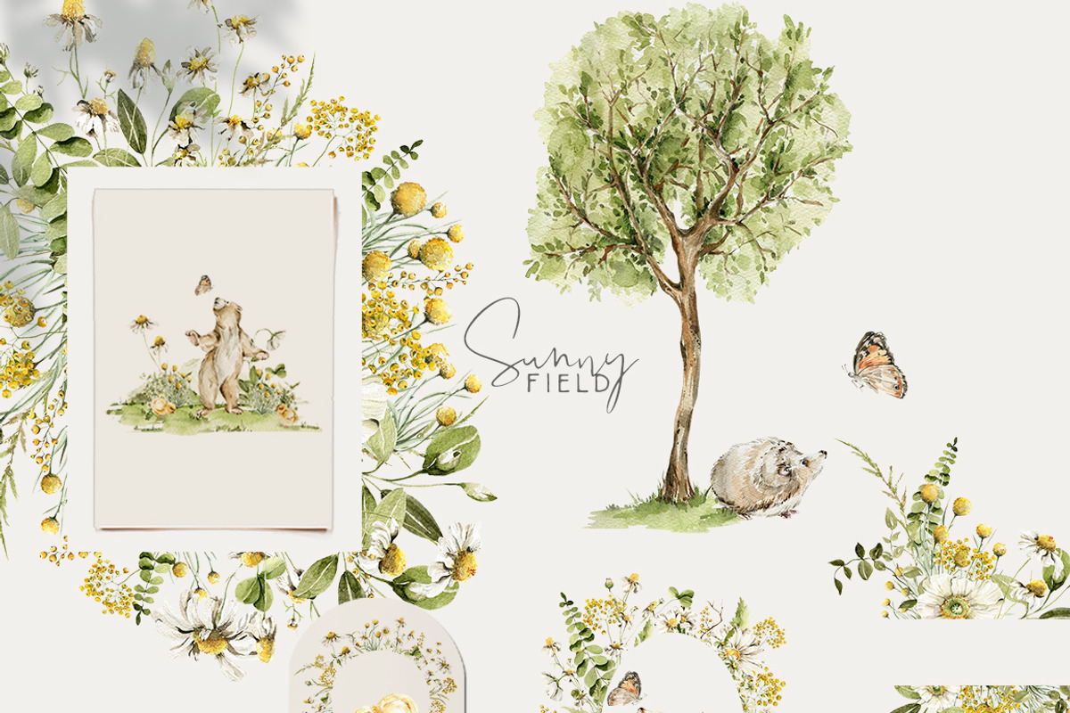Spring woodland Baby animals clipart, an Animal Illustration by 60secondsArt (Photo 8 of 14)