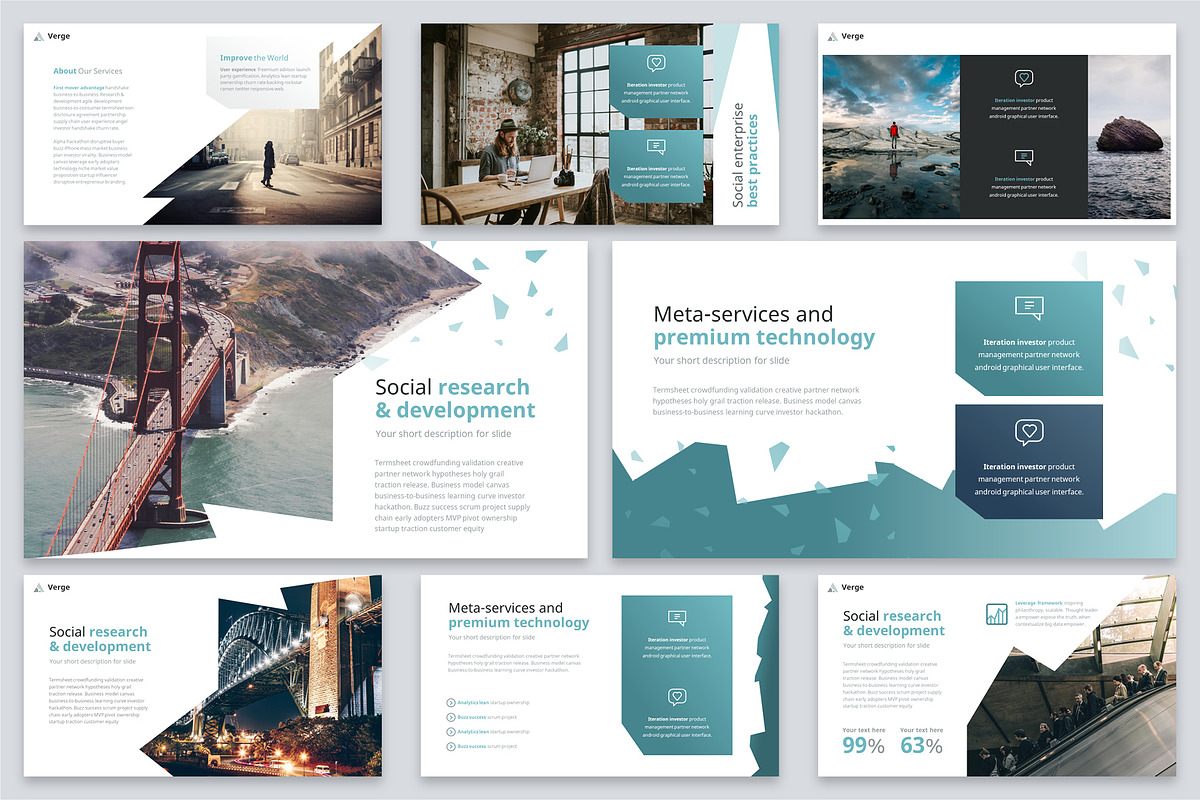 Verge Modern Powerpoint Template, a Presentation Template by Reshapely (Photo 10 of 16)