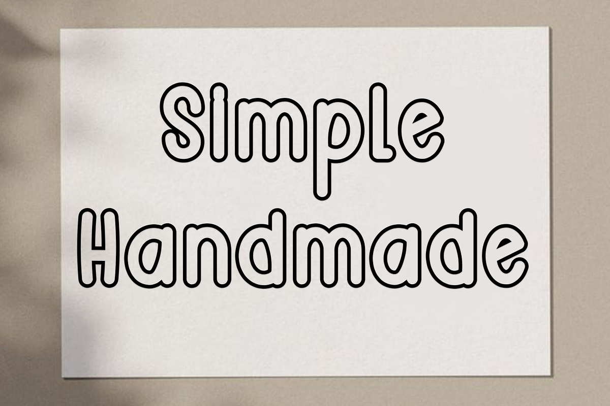 Simple Outline, a Serif Font by FreshTypeINK (Photo 6 of 8)