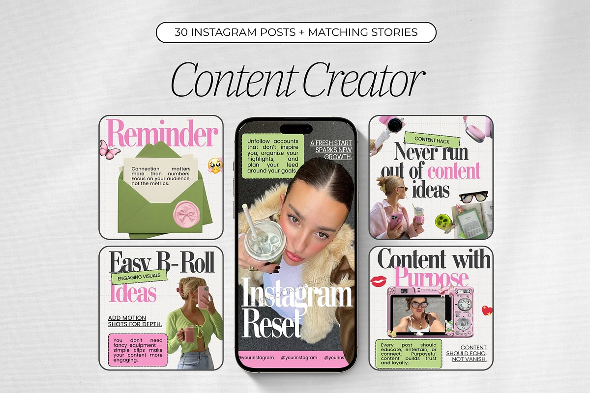 Content Creator Instagram Templates
