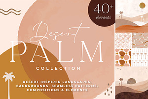 Desert Palm Collection, a Background Graphic by Carla Fern Designs