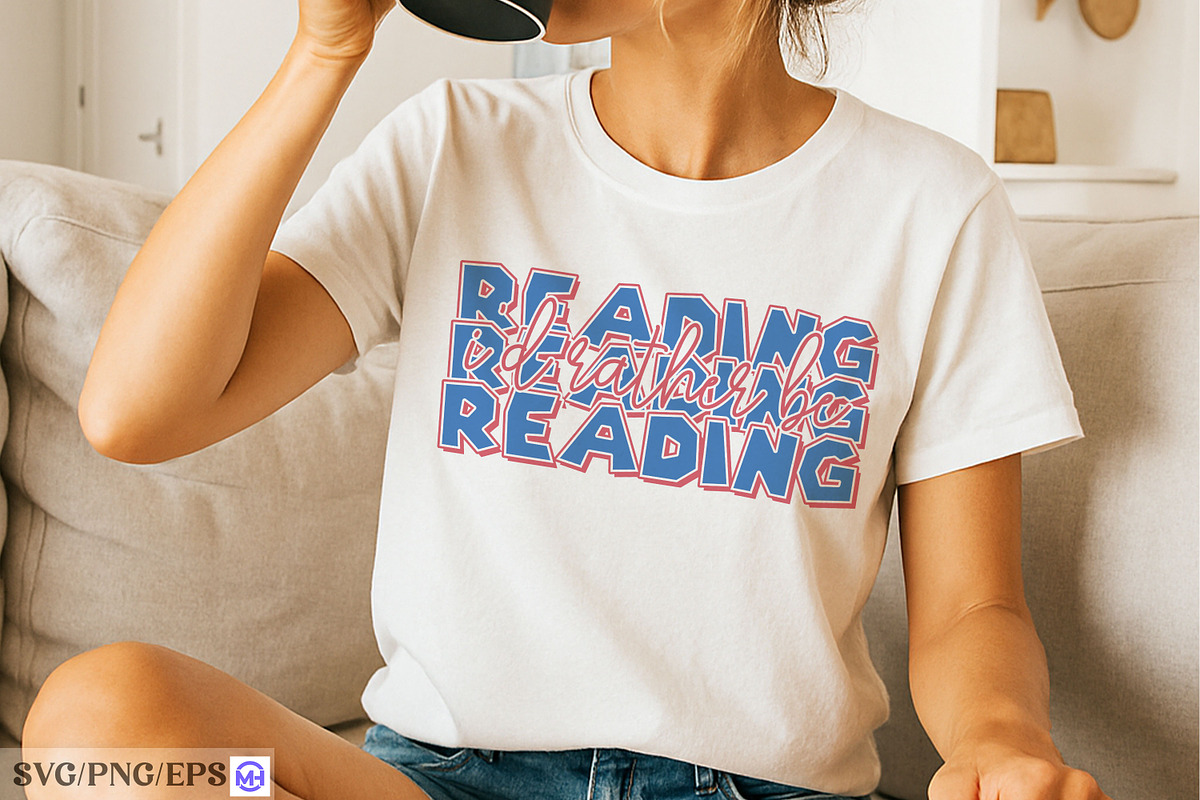 I'd Rather Be Reading Baseball SVG, a Graphic by mh_arif (Photo 2 of 4)