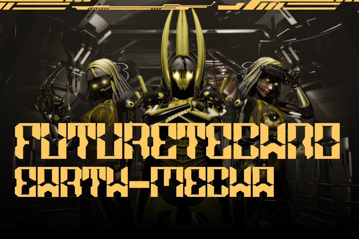 Airobotech - Future Sans Serif Font, a Sans Serif Font by Dhabee (Photo 5 of 7)