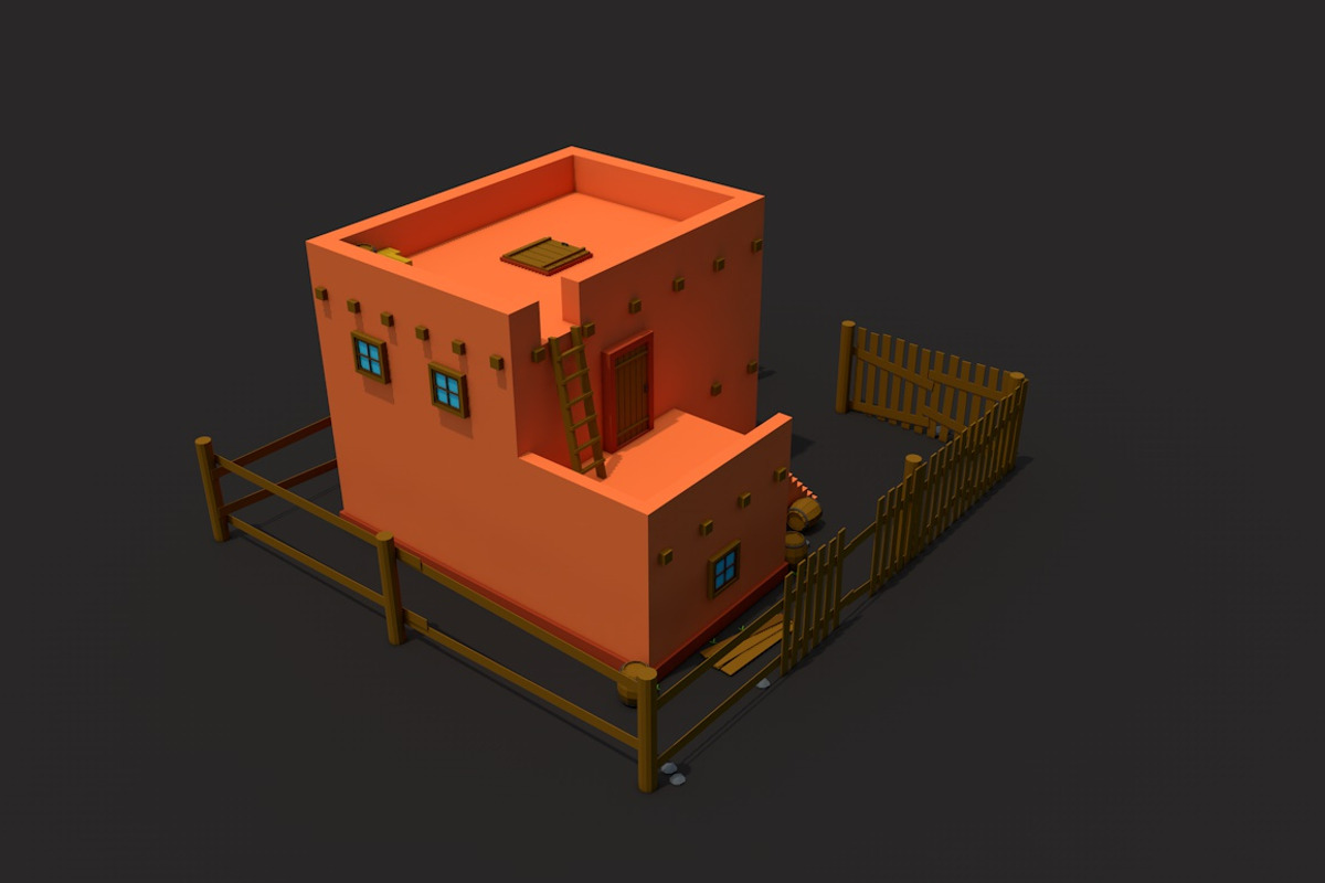 Low Poly Arab House, an Architecture 3D Model by CreativeeArt (Photo 2 of 8)