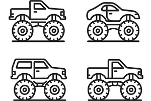 Vector illustration of four, a Transportation Illustration by ZinetroN