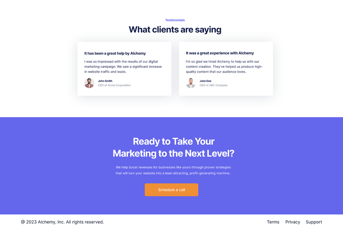 Alchemy - Landing Page, a Landing Page Template by UXProSolutions (Photo 5 of 5)
