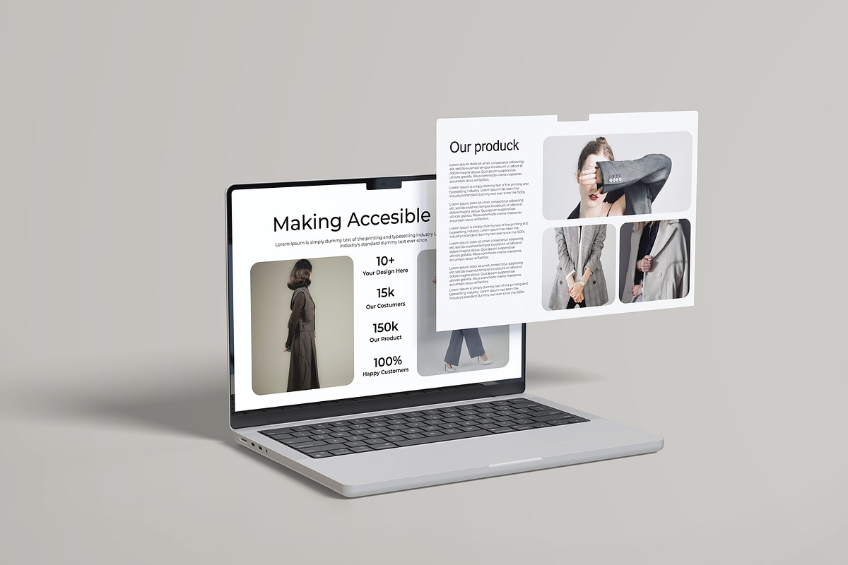 Laptop Screen Mockup, a Mac Mockup by Lxadesign (Photo 2 of 11)