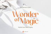 Wonder of Magic | An elegant modern, a Sans Serif Font by iyhulmonsta (Thumbnail 1 of 7)