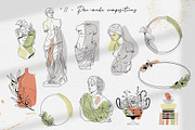 Antique greek beauty - designs kit, a Person Illustration by My Space Garden (Thumbnail 14 of 19)