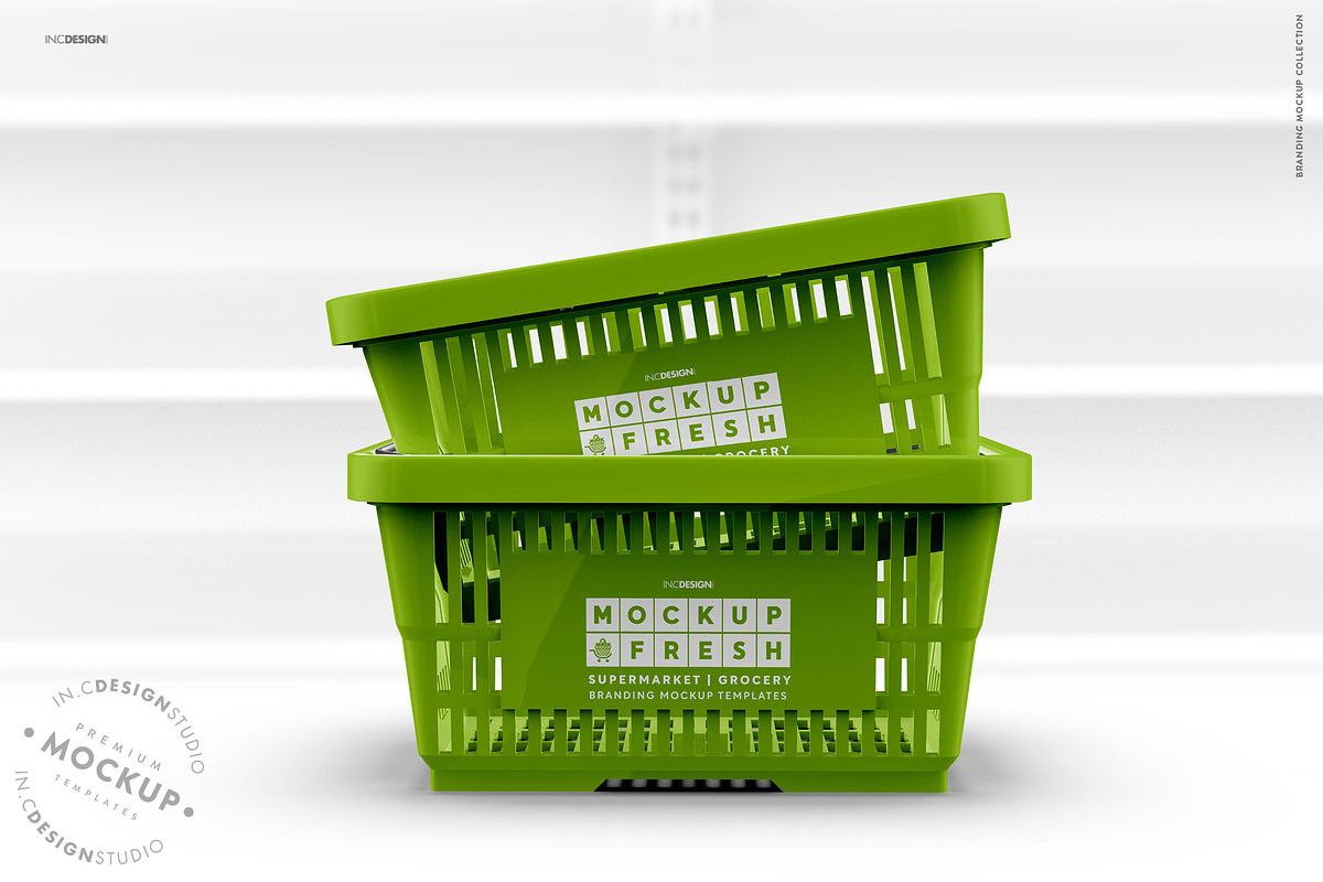 Shopping Basket Branding Mockup, a Product Mockup by INCDesign (Photo 7 of 10)