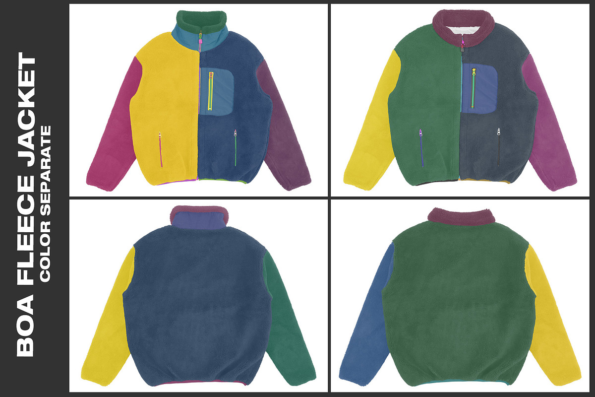 Boa Fleece Jacket - Mockup, a Hoody Mockup by DaldSgh (Photo 5 of 9)
