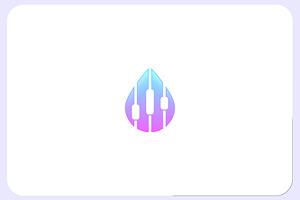 Water Drop - Chart Logo Template