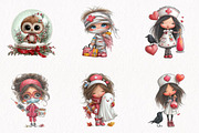 Quirky Halloween Nurse Clipart, a Seasonal Illustration by fashionaddict (Thumbnail 2 of 7)