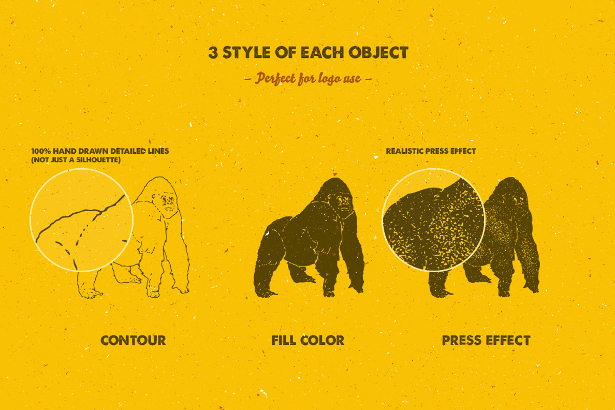 58 Hand Drawn Animal Pack preview 2