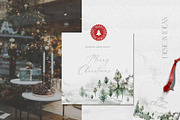 Christmas Watercolor Animals Clipart, an Animal Illustration by WalaPalette (Thumbnail 5 of 11)