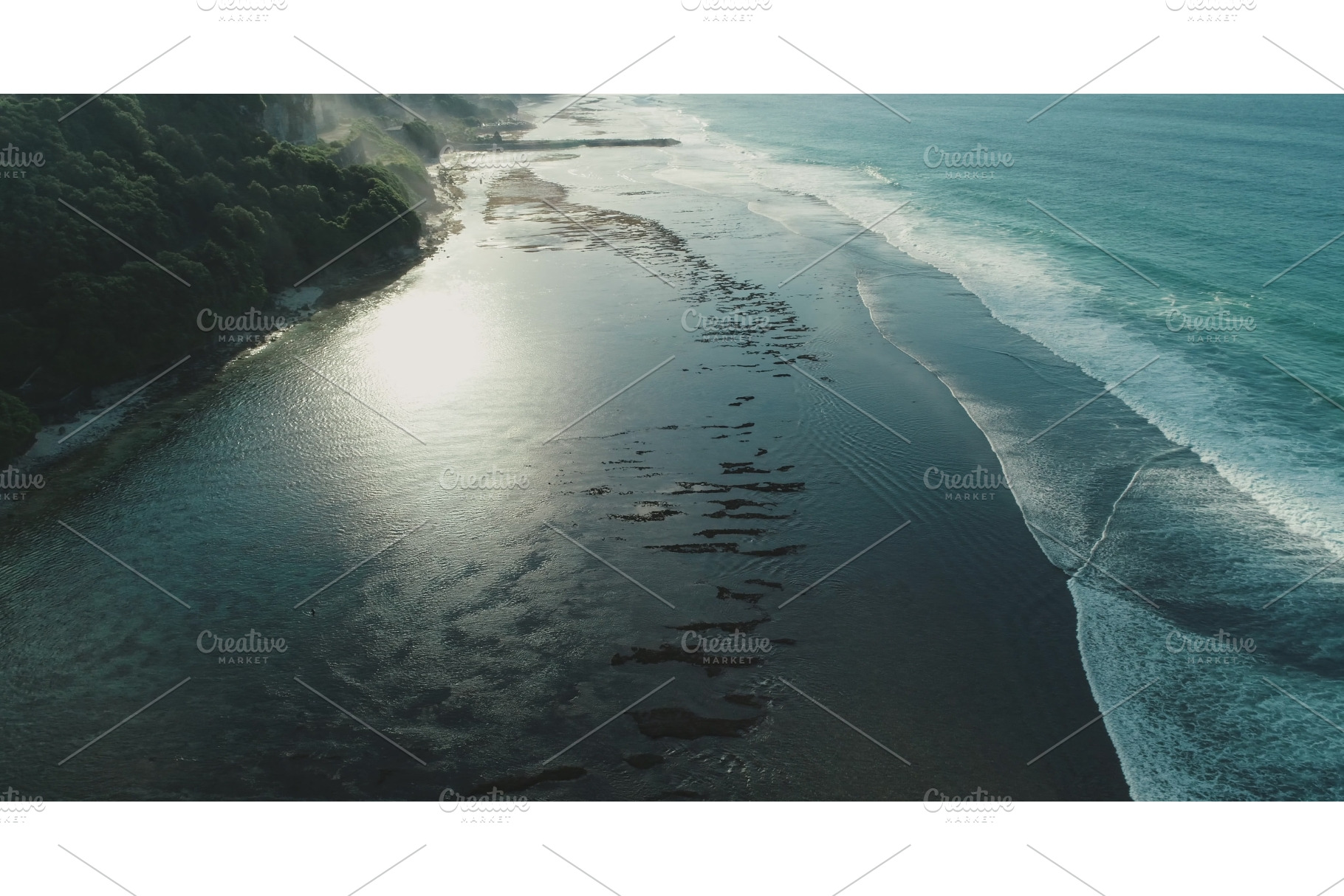 Sunlight reflecting on shallow, a Nature Photo by Goinyk