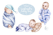 Watercolor Honey GIRL&BOY collection, an Animal Illustration by S_ARTLOVE (Thumbnail 4 of 11)