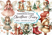 Fantasy Christmas Fairy Clipart, an Illustration by designcity5 (Thumbnail 1 of 5)