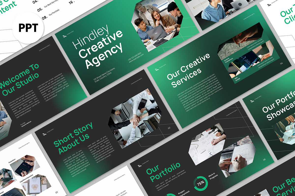 Creative Business Agency Powerpoint, a Presentation Template by graphicook (Photo 1 of 4)