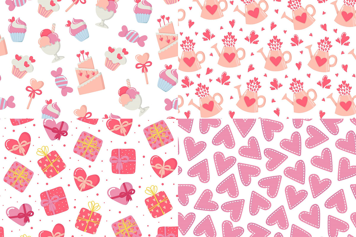Love patterns, a Pattern Graphic by ananastya (Photo 12 of 15)