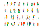 People crowd vector set, a Person Illustration by Vector_Art (Thumbnail 1 of 8)
