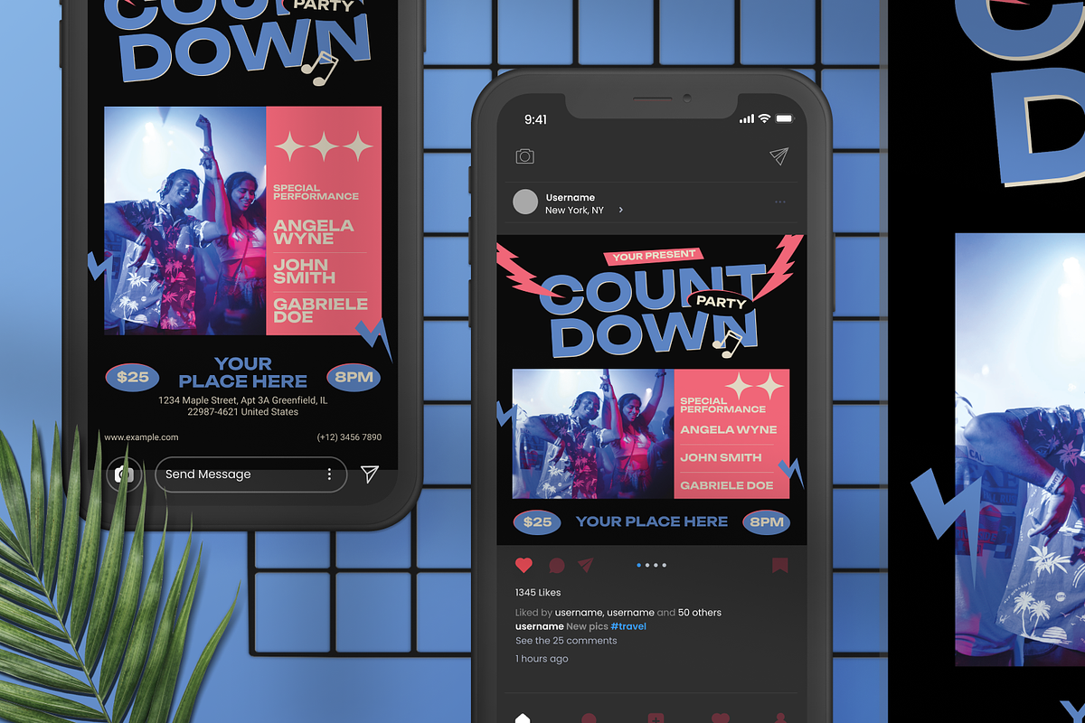 Music Party Flyer, a Flyer Template by Annora Studio (Photo 2 of 6)