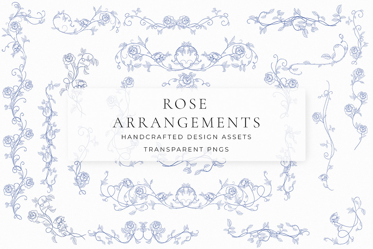 Rose Garden LineArt, a Decorative Illustration by AW Studios (Photo 3 of 11)