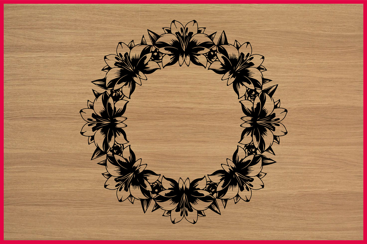 50 Elegant Floral Frame Bundle, an Illustration by BIPLOB EXPERT (Photo 2 of 4)