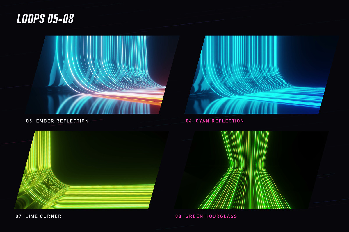 Neon Velocity - 12 4K Loops, a Background Graphic by Photocreo Michal Bednarek (Photo 3 of 7)