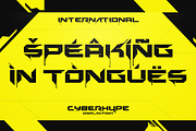 CYBERHYPE FONT, a Sans Serif Font by Alphabet Agency (Thumbnail 8 of 9)