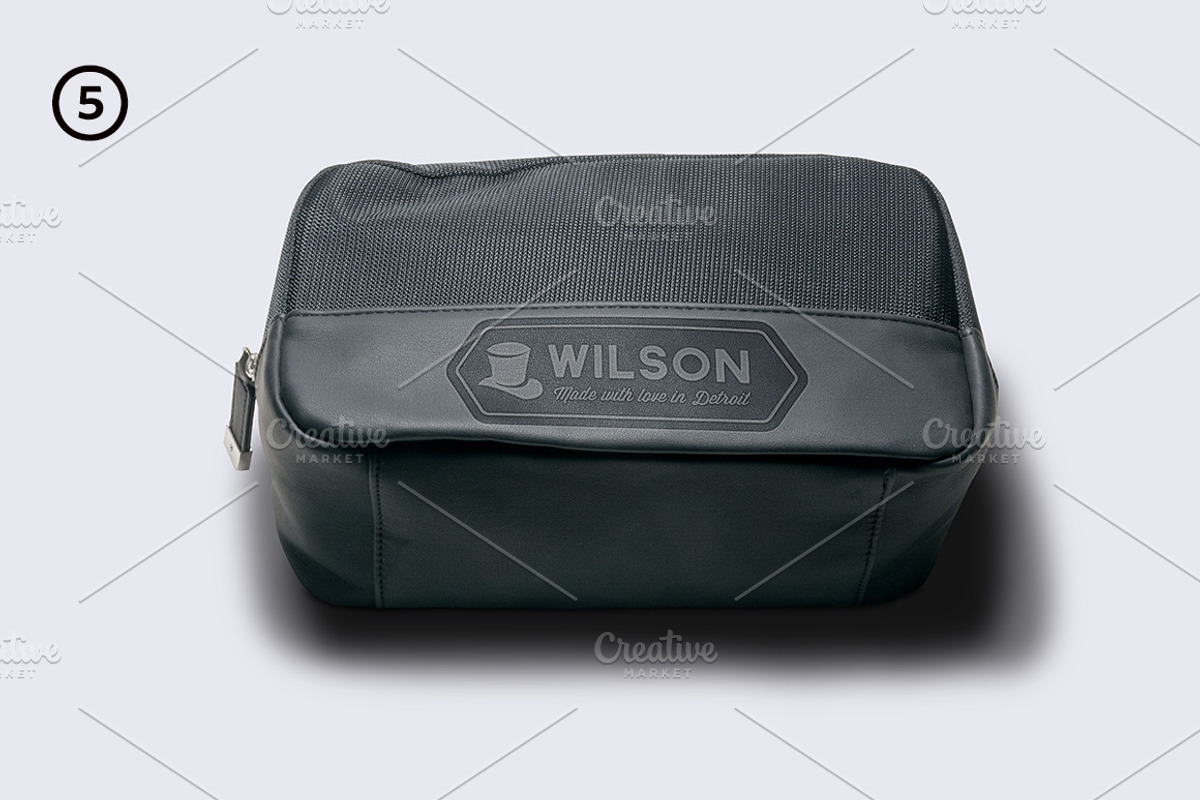 Logo on leather bag mockups, an Advertising Mockup by Illusiongraphic (Photo 6 of 7)