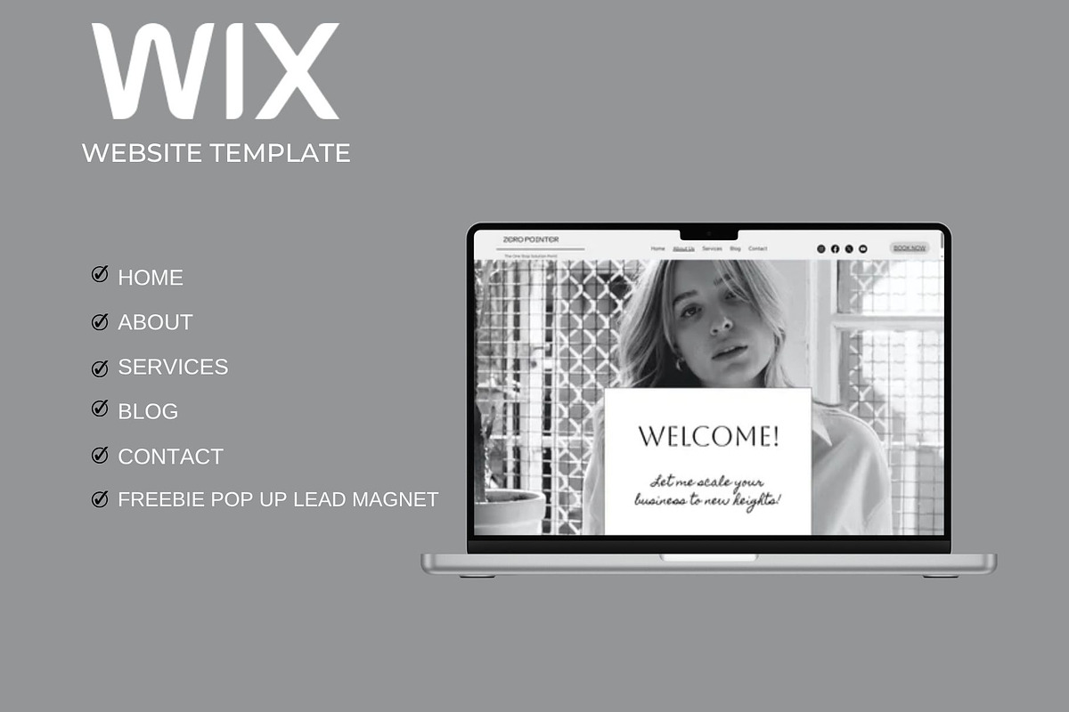 Wix Website Template Service, a Wix Template by Deepa Template Studio (Photo 8 of 13)