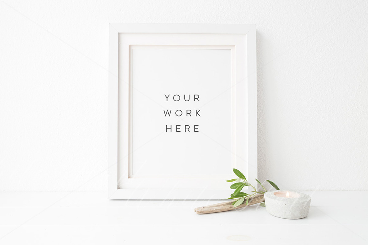 Botanical 8x10 frame mockup, a Print Template by White Hart Co. (Photo 1 of 2)