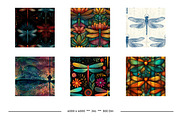 Dragonfly Retro Art Style Patterns, a Pattern Graphic by karenfoleyphoto (Thumbnail 5 of 7)