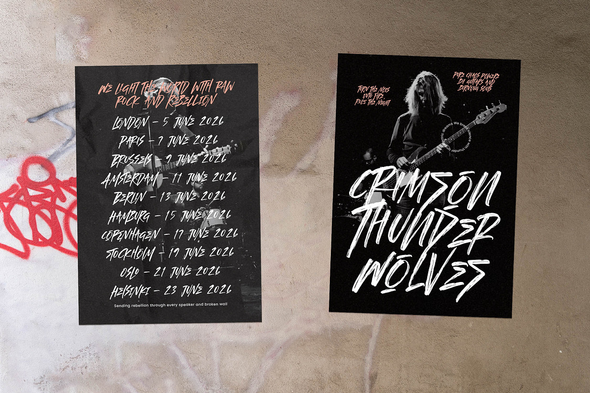 Demonic Echo Bold Brush Calligraphy, a Script Font by stylishtype.co (Photo 3 of 20)