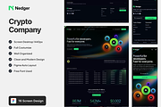 Nedger - Crypto Company Landing Page, a Landing Page Template by SundayWorkTeam (Thumbnail 1 of 6)